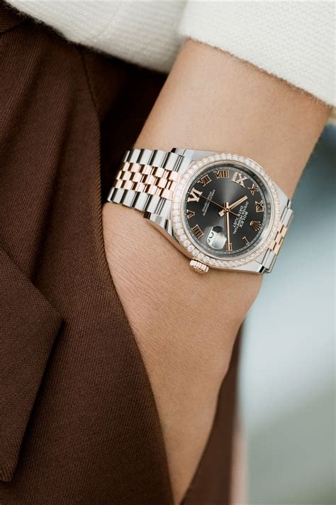 rolex lady datejust everose gold lady|rolex datejust 36mm gold.